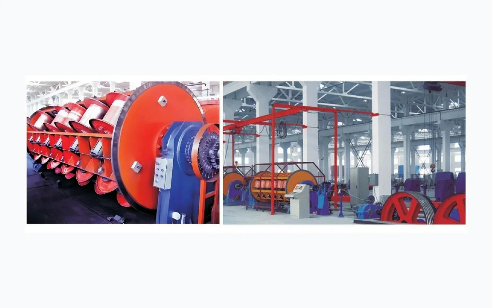 Frame stranding machine on the factory floor