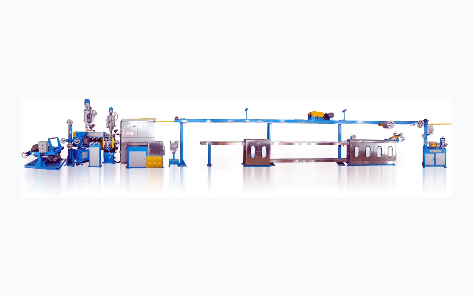 Silicone rubber wire and cable extrusion line